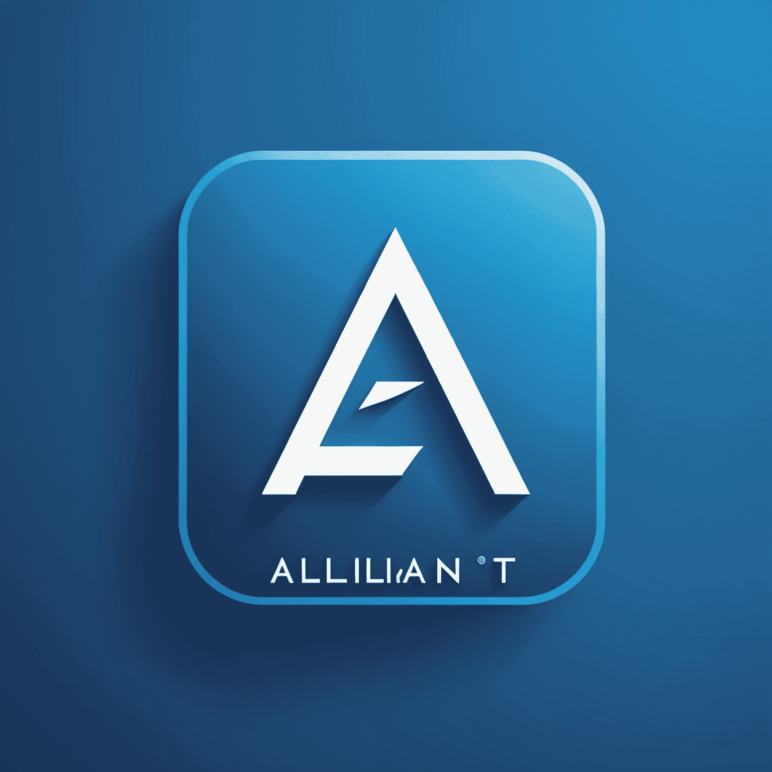 Alliant IT logo: A modern, sleek design featuring the company name in white on an electric blue background, with a stylized 'A' icon representing connectivity and digital transformation