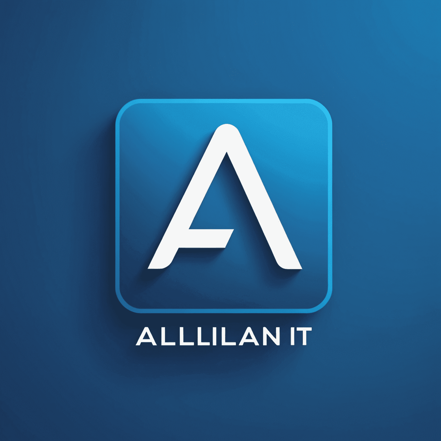 Alliant IT logo: A modern, sleek design featuring the company name in white on an electric blue background, with a stylized 'A' icon representing connectivity and digital transformation